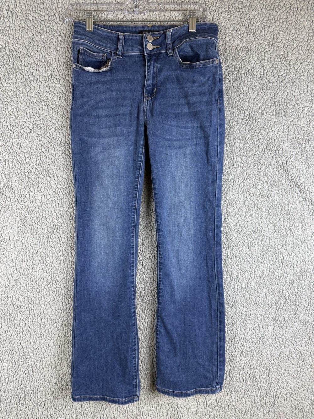 Judy Blue Women's 5/27 Dark Blue High Wasited Slim Bootcut Stretch Denim Jeans